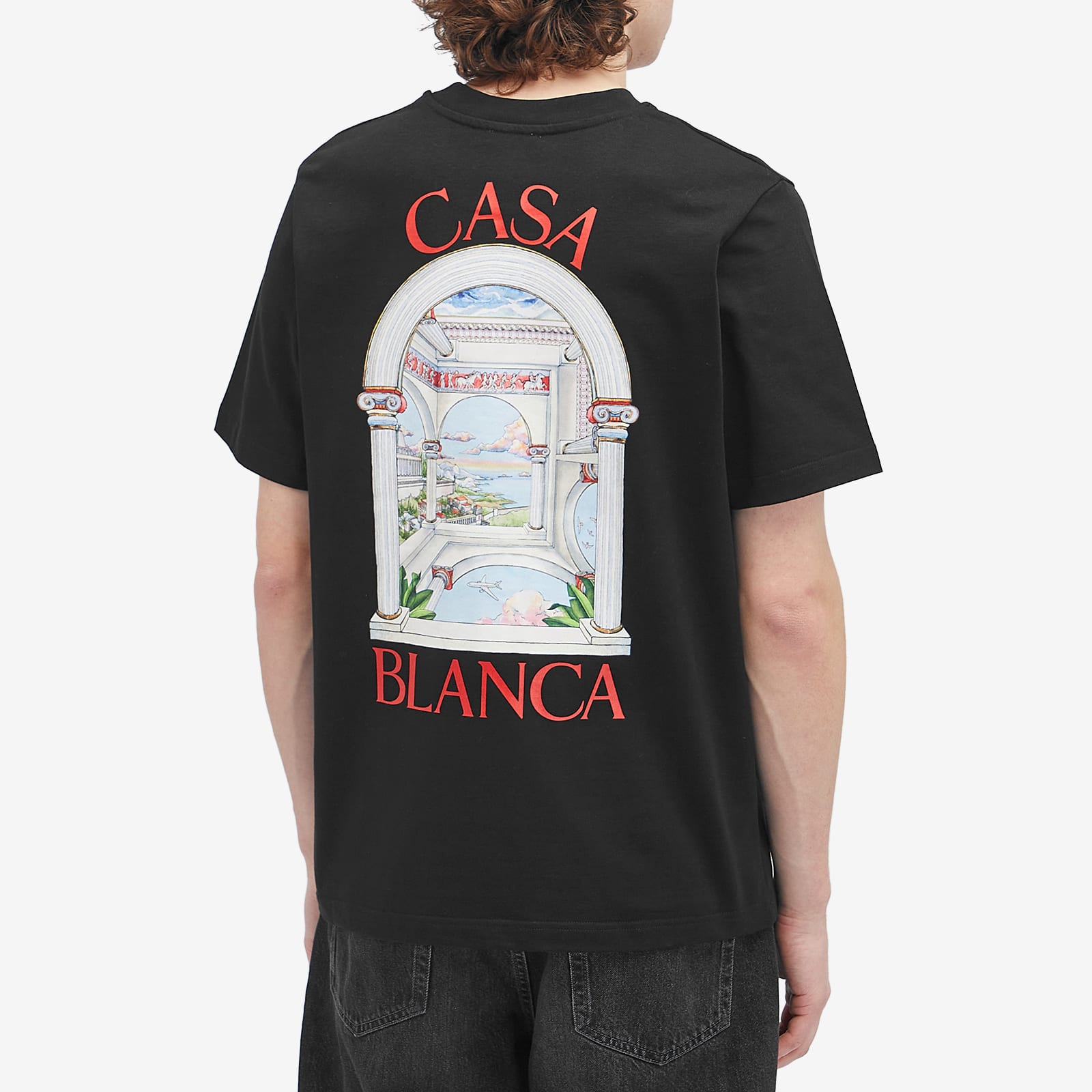 Casablanca Men's Le Passage T-Shirt Black | U-MPS25-JTS-001-11