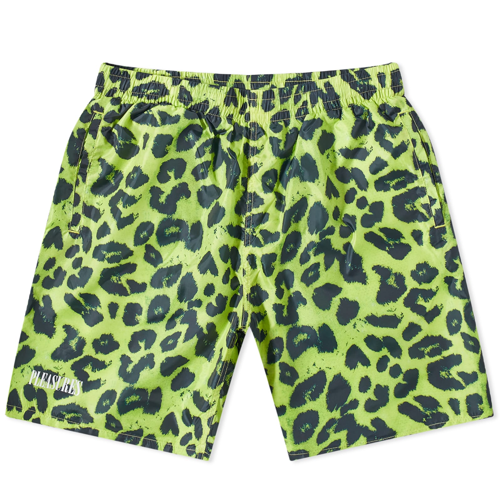 Pleasures Leopard Shorts Lime END.