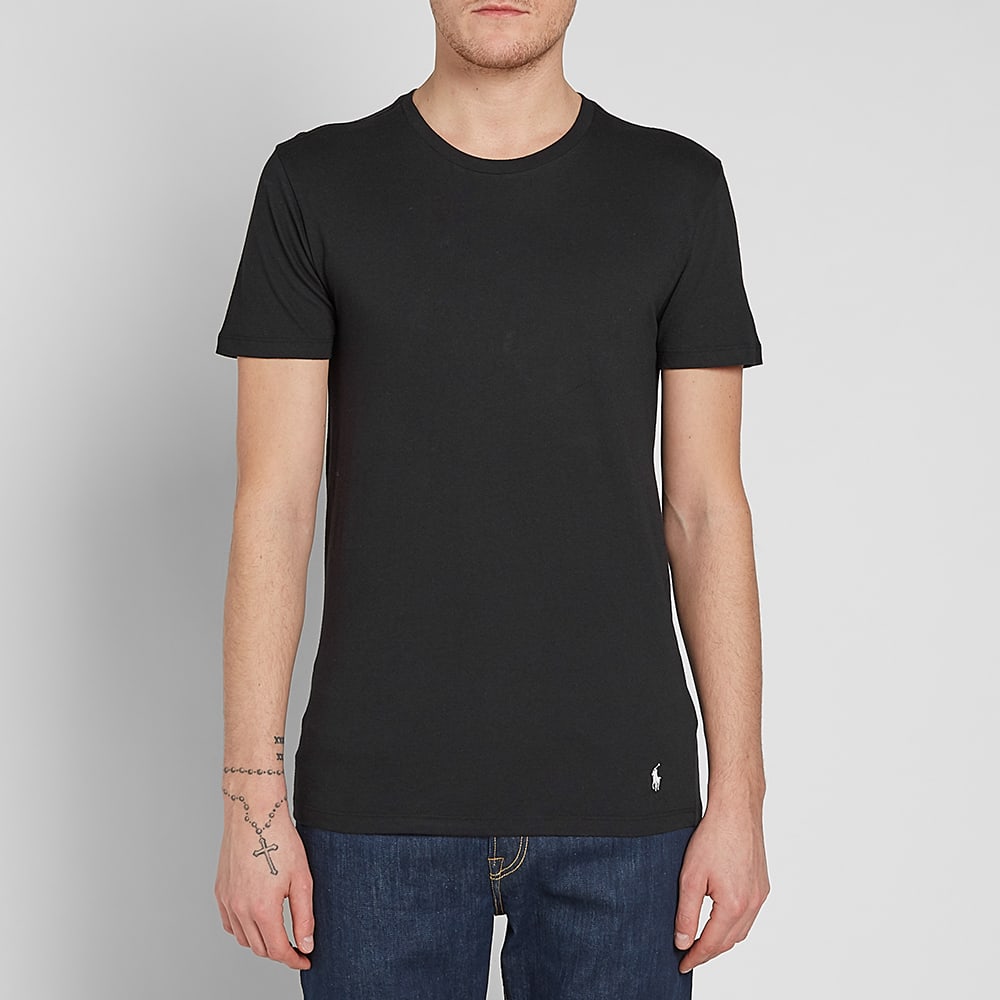 Polo Ralph Lauren Crew Base Layer Tee 3 Pack Black END.