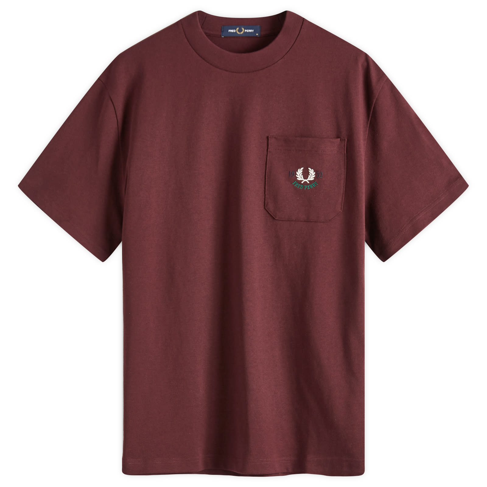 ★FRED PERRY★ Clubhouse Relaxed 1952 T-Shirt Oxblood AFPM25 Relaxed 1952 T-Shirt - Oxblood | Men's T-Shirts | Designer T