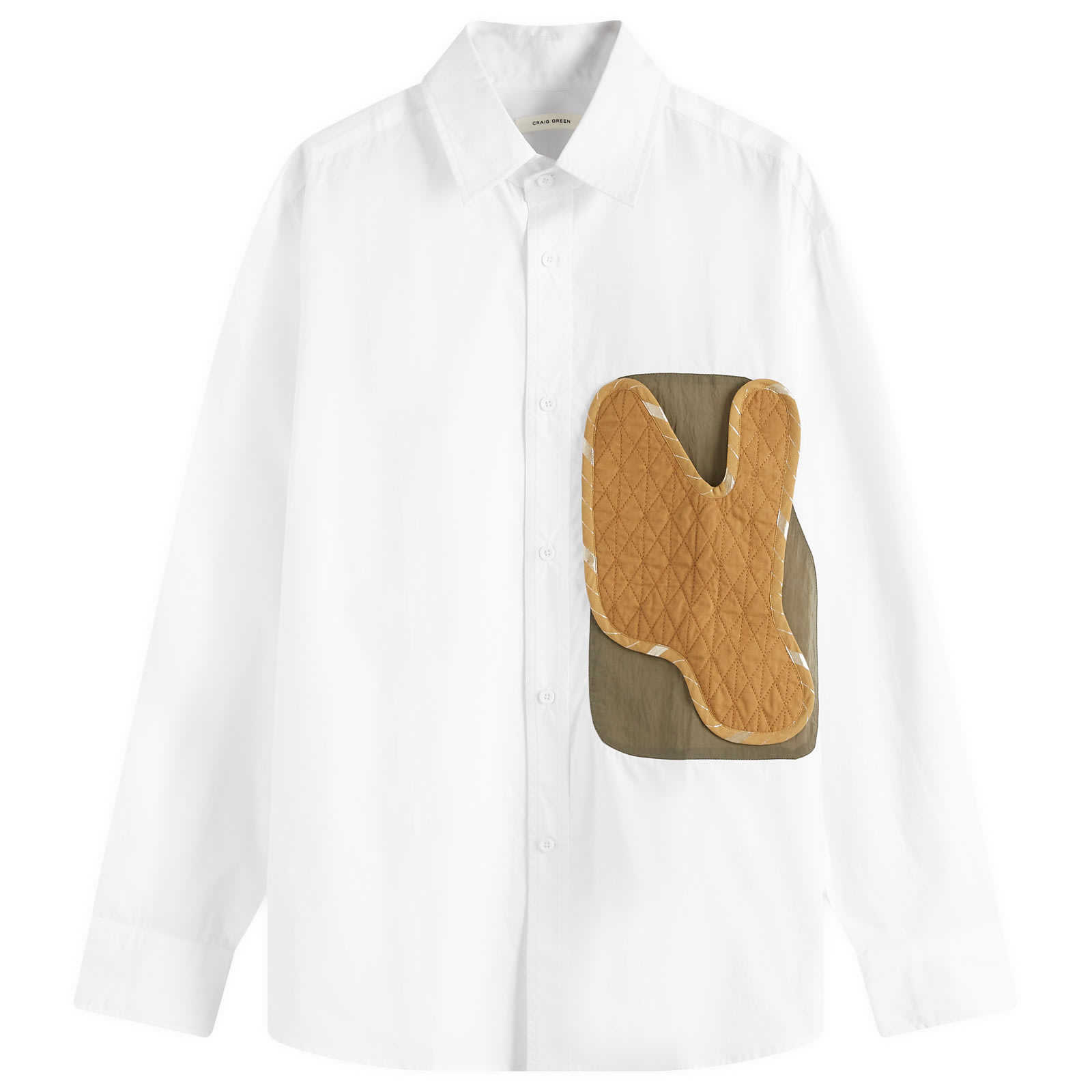 Craig Green Men's Barrel Vacation Shirt Ecru - Curated Menswear