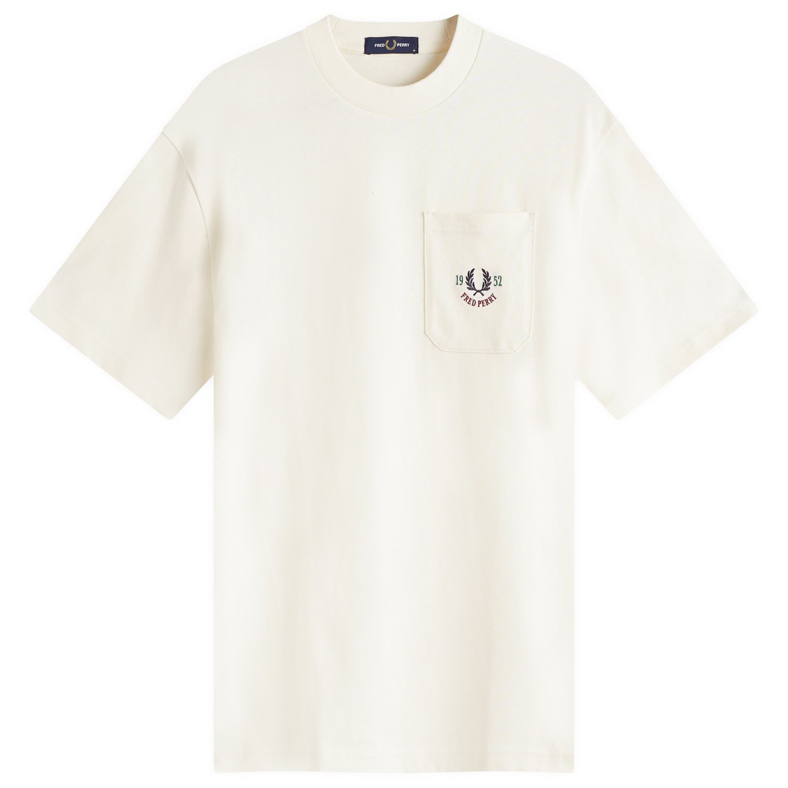 ★FRED PERRY★ Clubhouse Relaxed 1952 T-Shirt Ecru AFPM25198 Fred Perry Relaxed 1952 T-Shirt Ecru | END. (US)