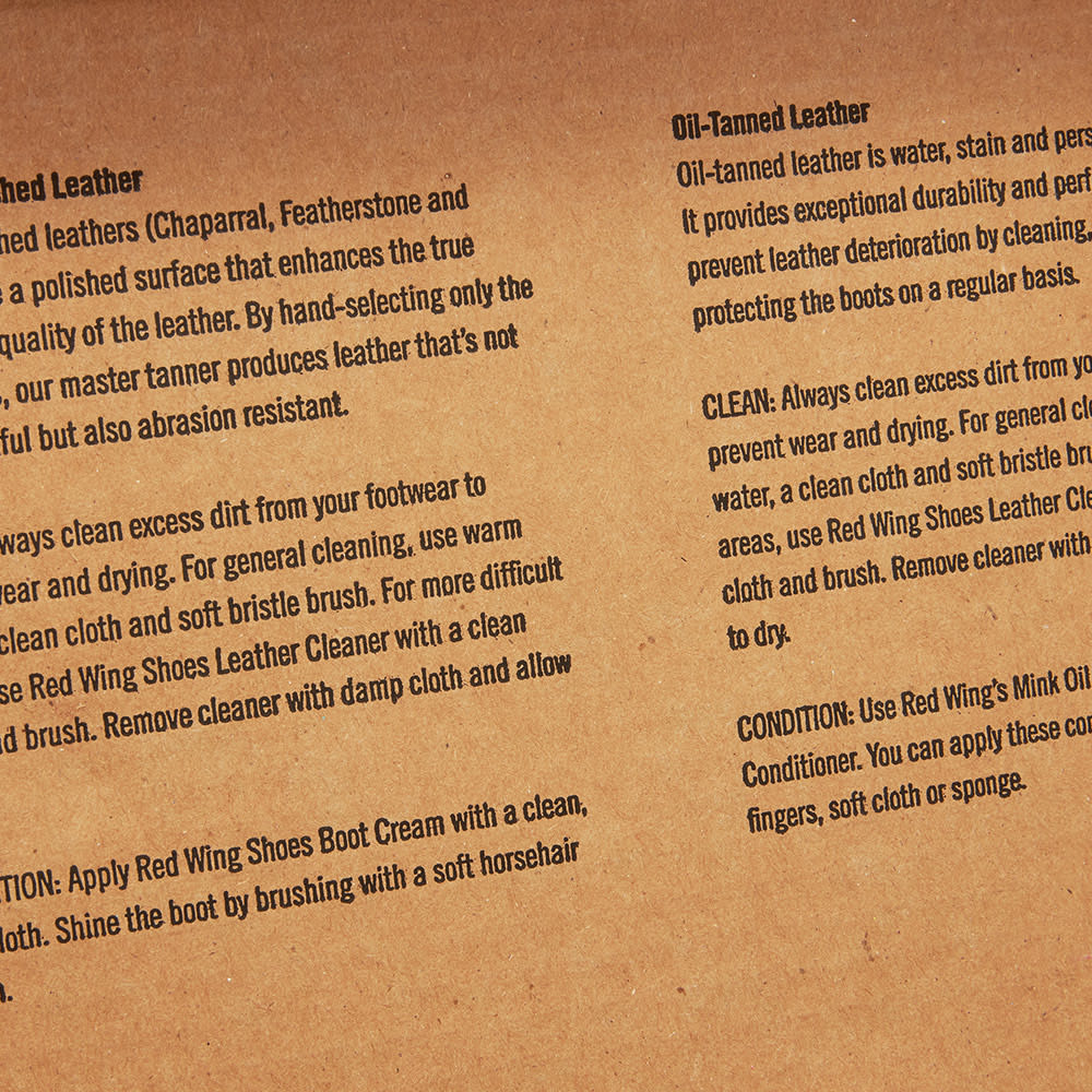 red wing oil tanned leather care kit