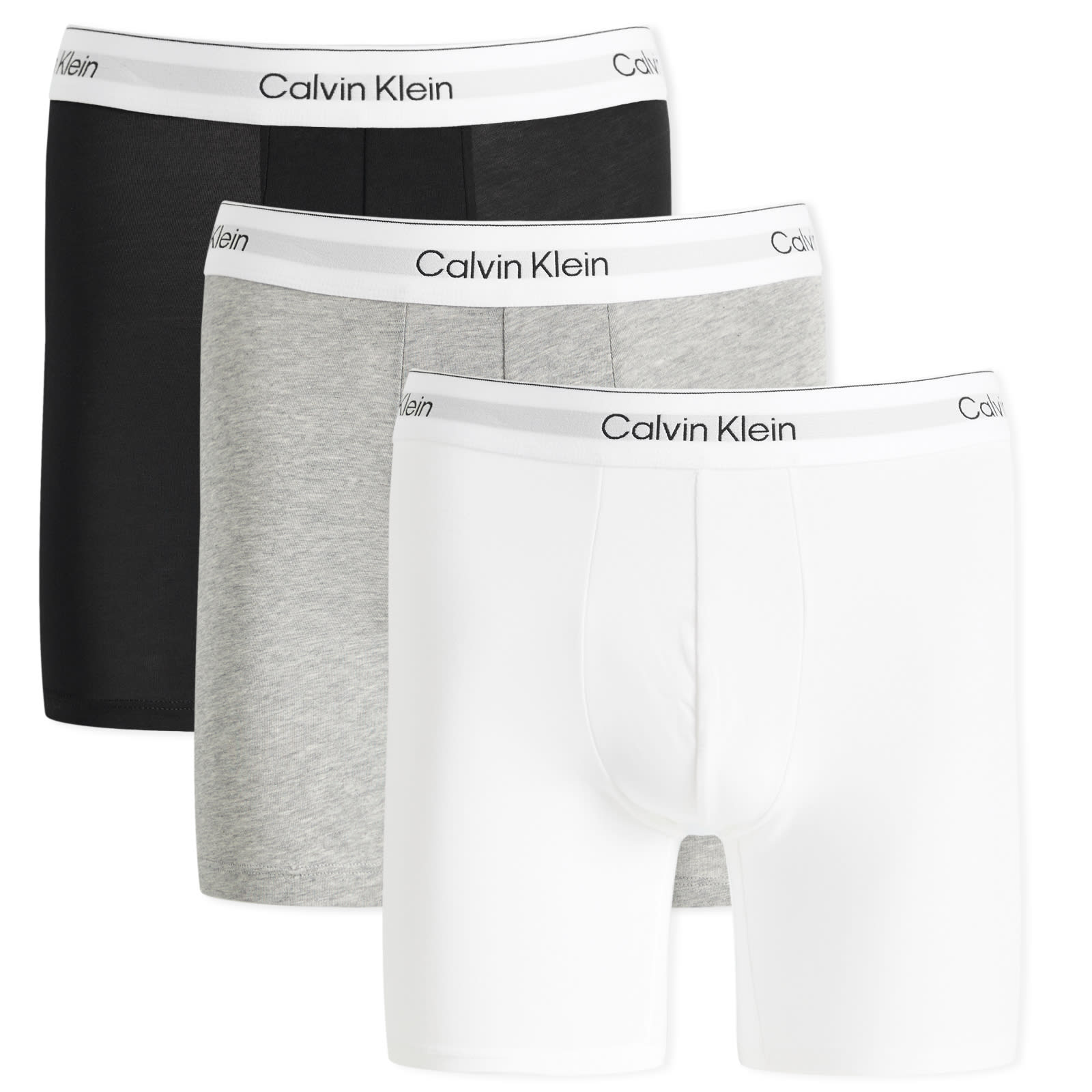 Calvin Klein Men's Black/White/Grey Heather Icon Boxer Brief - 3 Pack