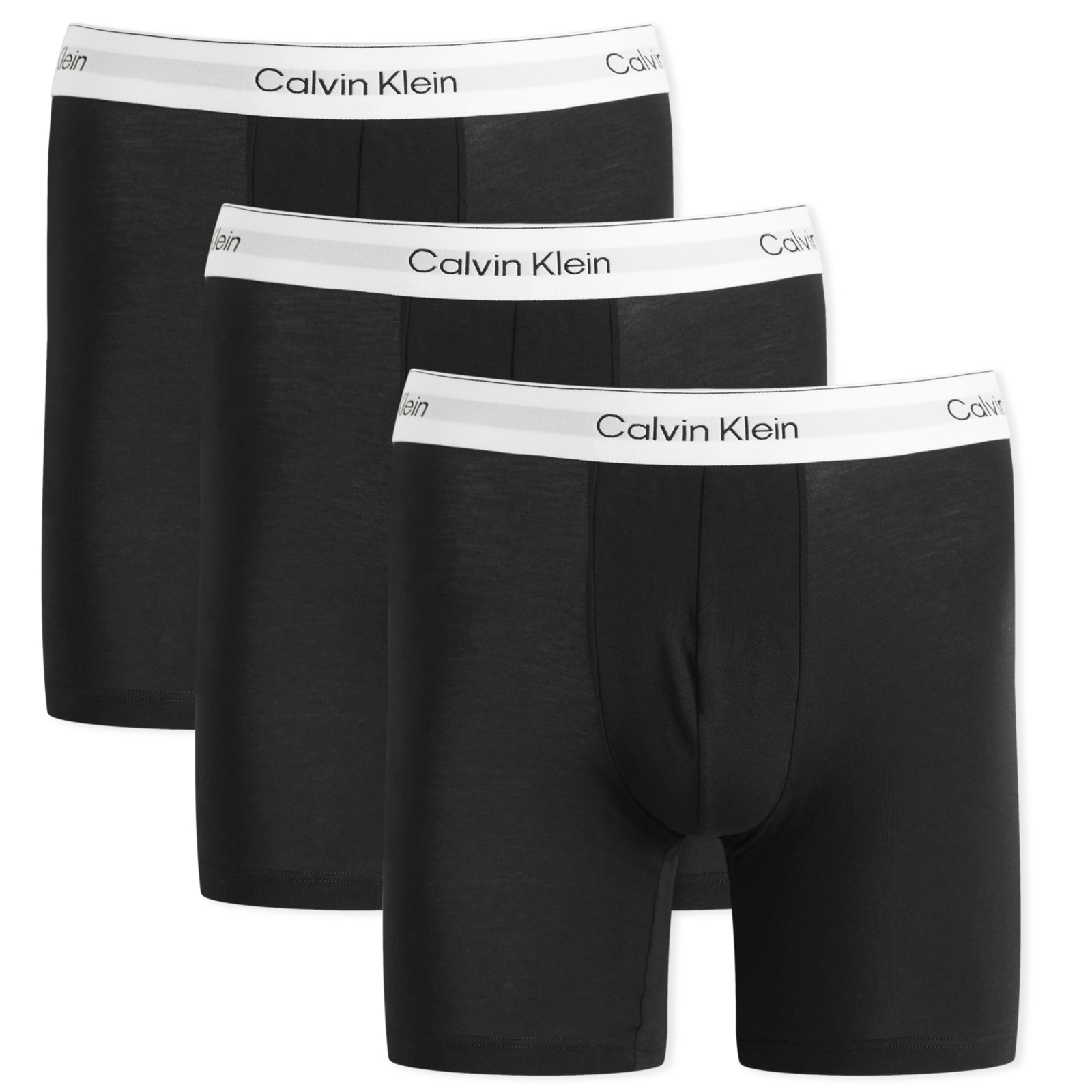 Calvin Klein Men's Black/White Icon Boxer Brief - 3 Pack