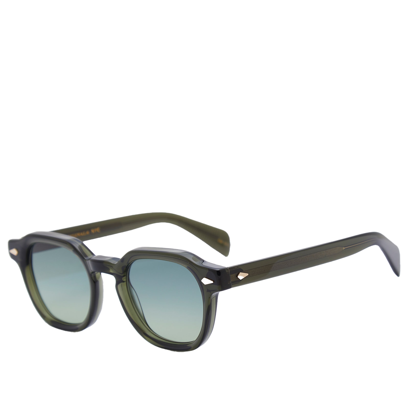 Moscot Men’s Dolt Sunglasses Dark Green/Forest Wood