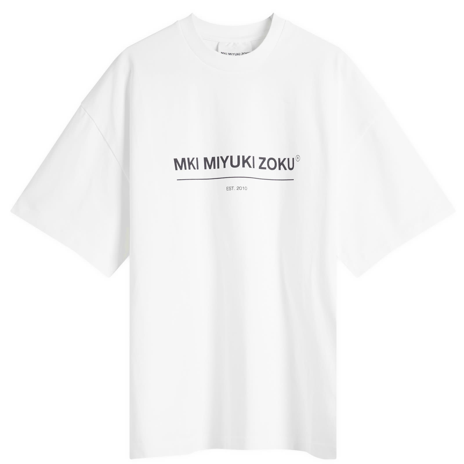 MKI Men's Linear T-Shirt White - Curated Menswear