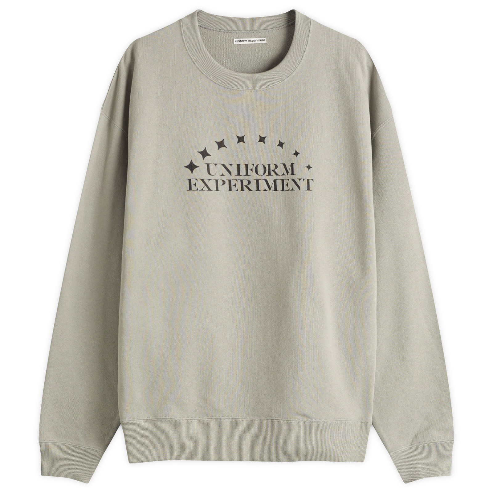 Uniform Experiment Men’s Stencil Logo Sweatshirt Light Gray