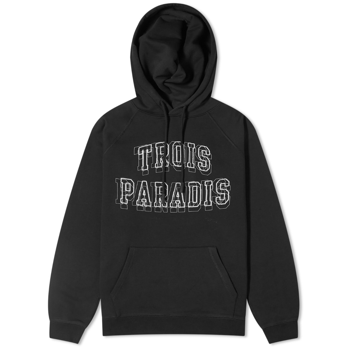 パーカー・フーディ PARADIS3 FW24 HOODIE (AW2439 BLACK) NVRFRGT - 【24AW】パネルデザイン ジップアップ パーカー