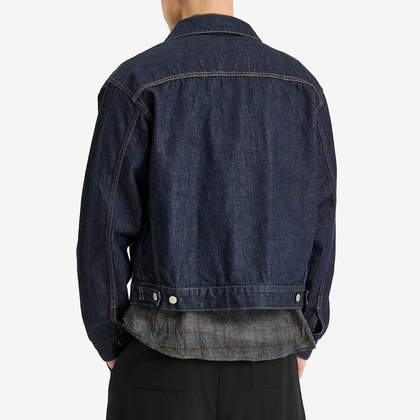 Uniform Experiment Men's Washed Denim Jacket Indigo