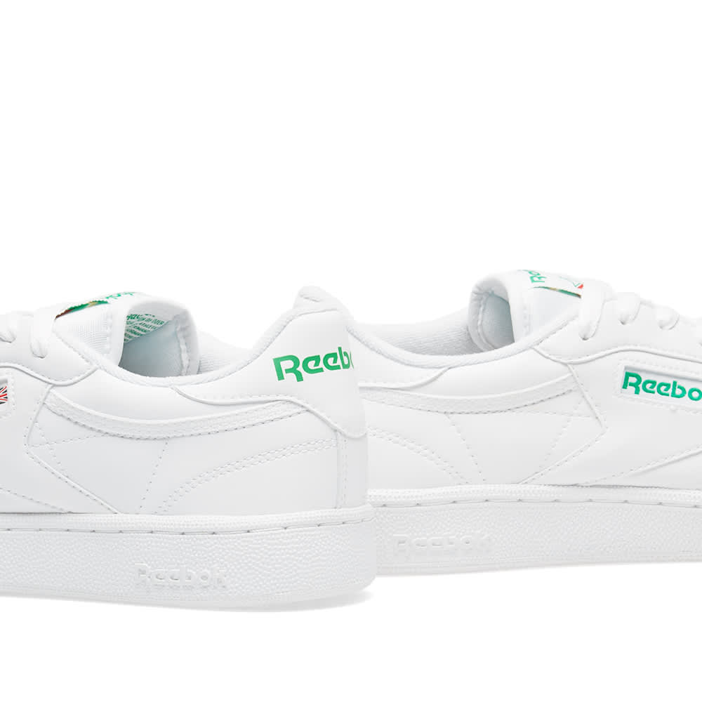 reebok club c 85 white green