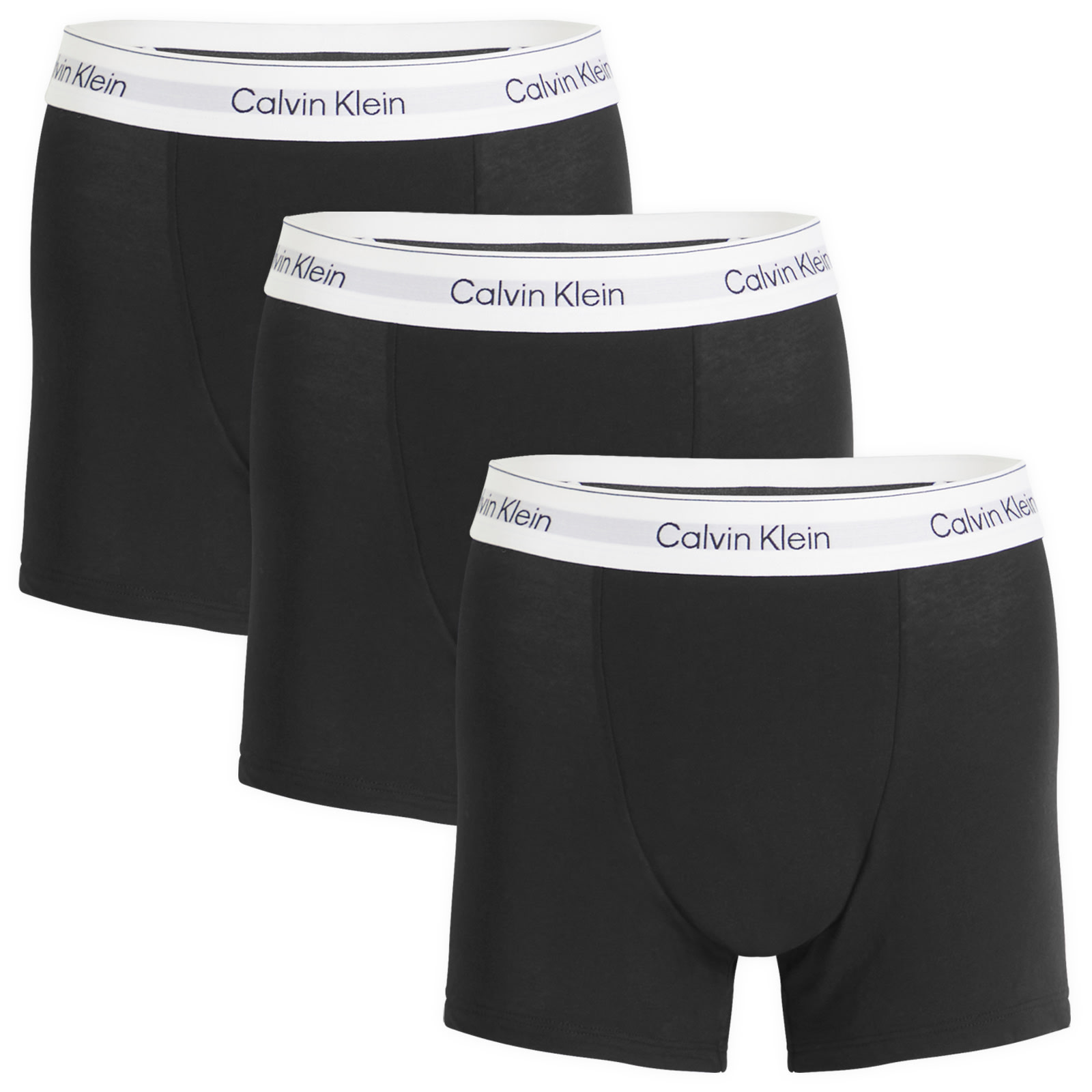Calvin Klein Men's Black/White Icon Relaxed Dart Trunk - 3 Pack