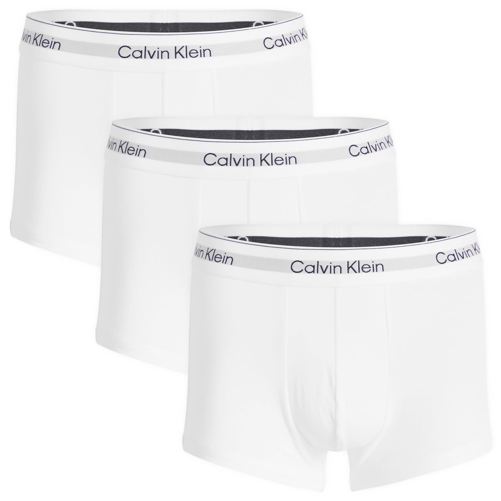 Calvin Klein Men's White Icon Low Rise Trunk - 3 Pack
