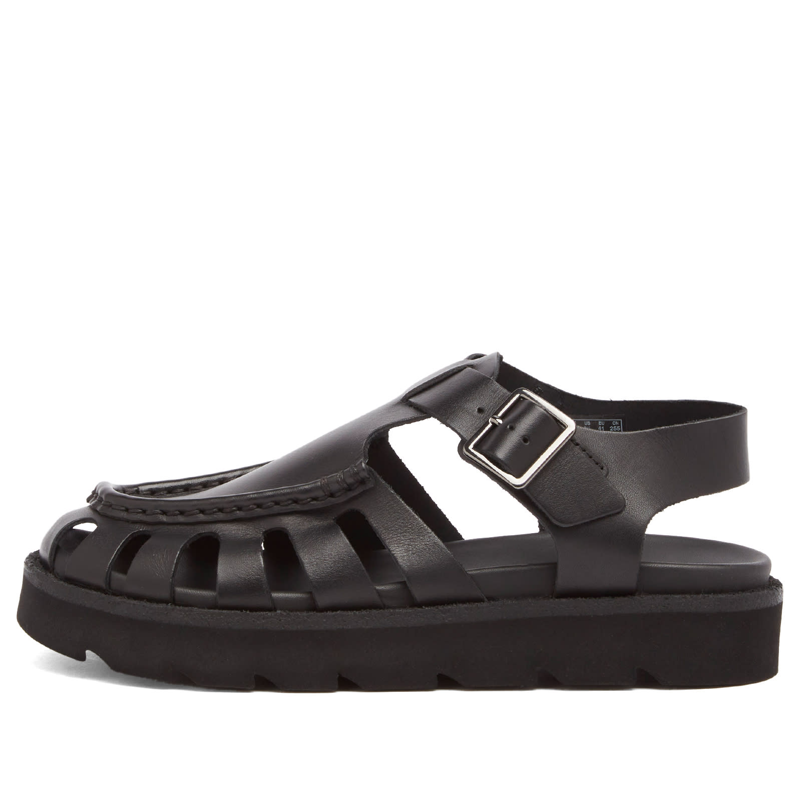 Clarks Originals Women's Meadow Buckle Sandal in Black Leather - 26181022