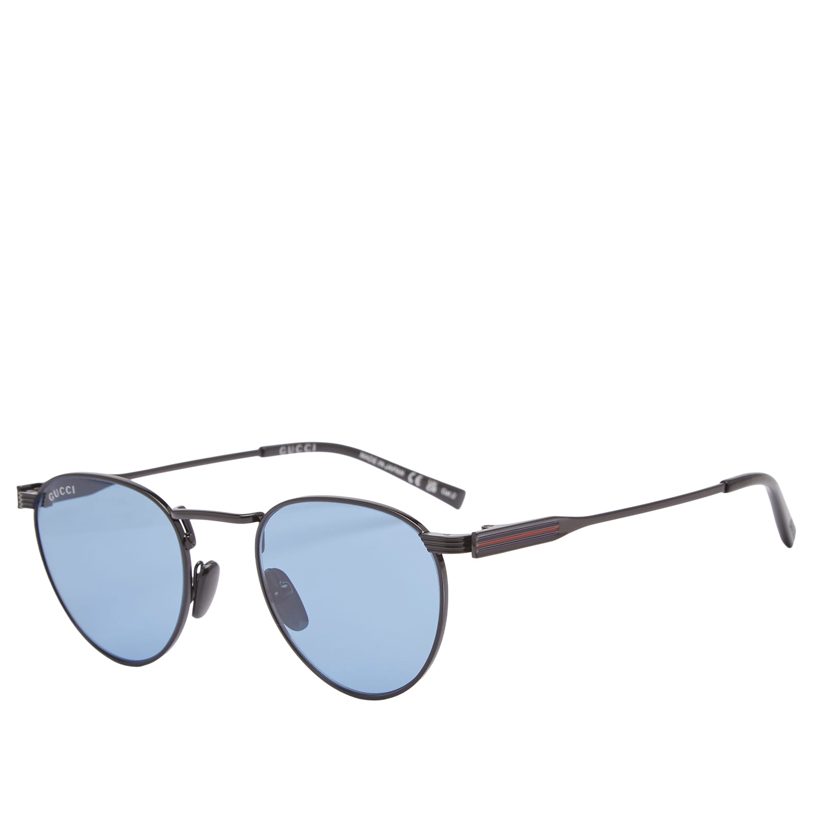Gucci Men's Black/Blue Gg1875s Sunglasses