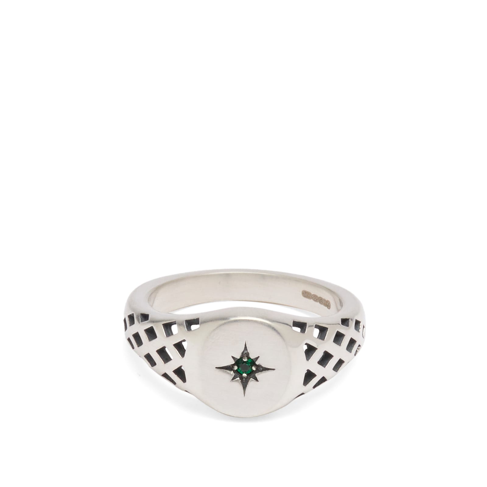 Serge DeNimes Men’s Lattice Envy Ring – Presented by END. Silver