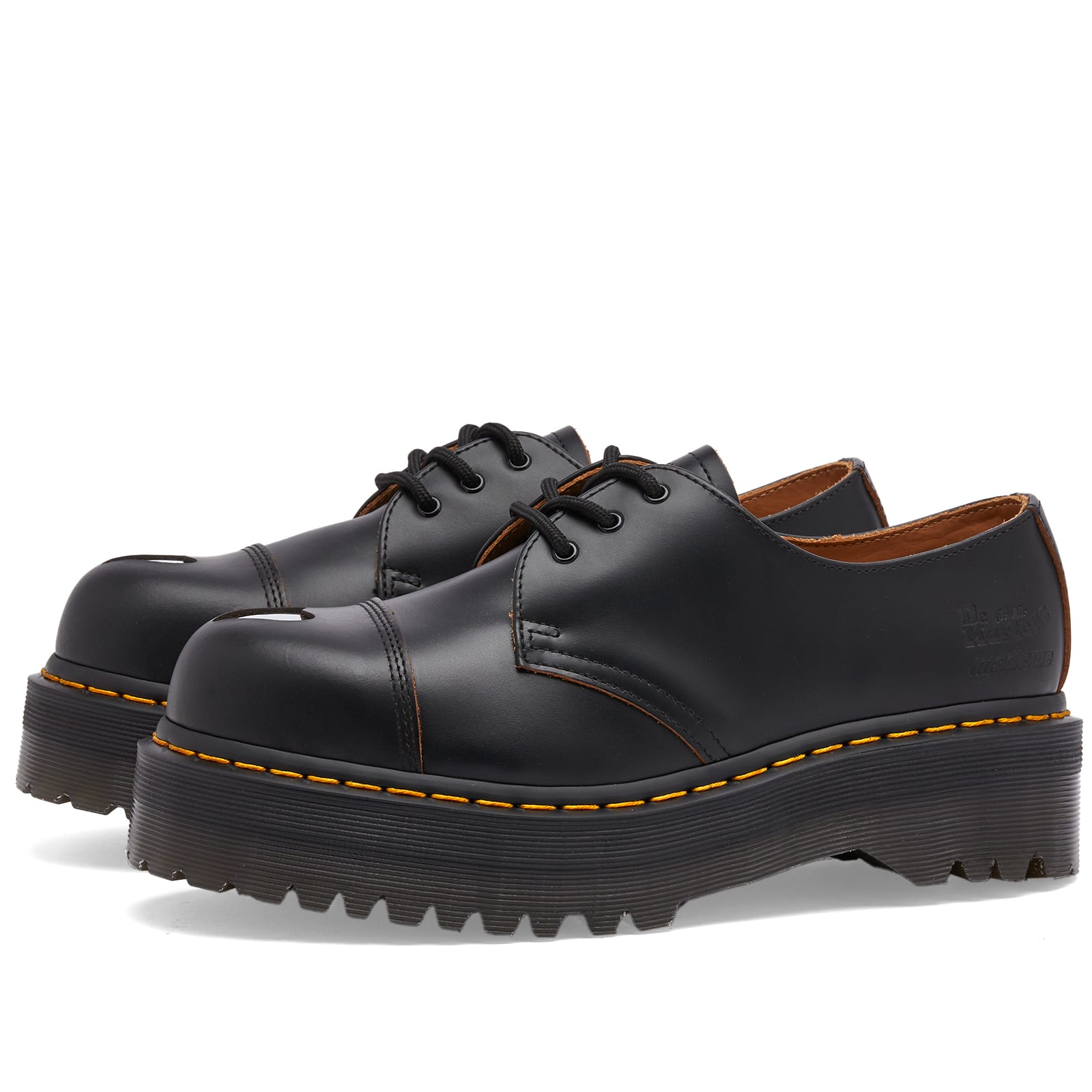 Dr. Martens Women's x MadeMe 1461 Quad Black Vintage Smooth - 32163001
