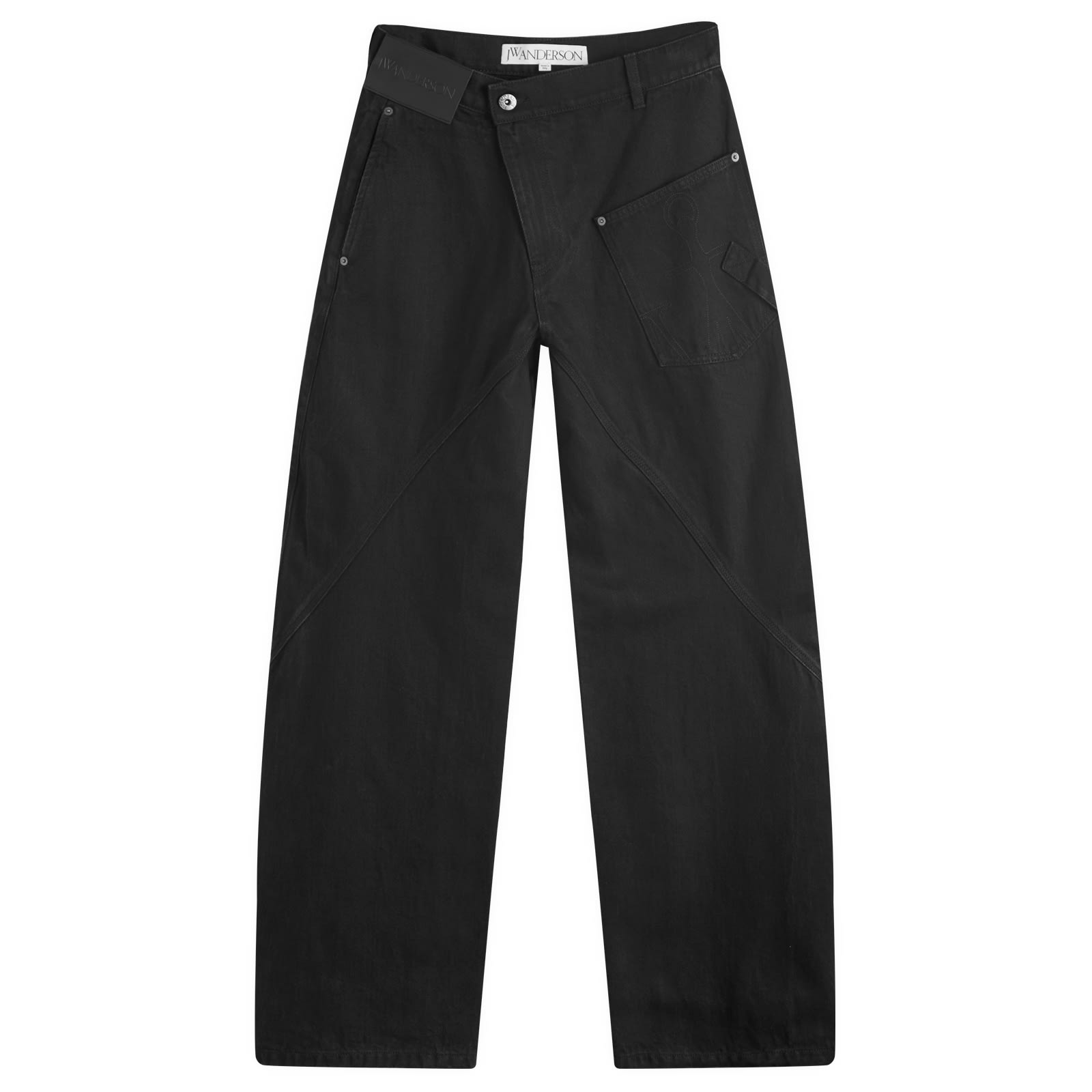 JW Anderson Twisted Workwear Jeans Black | END. (AR)