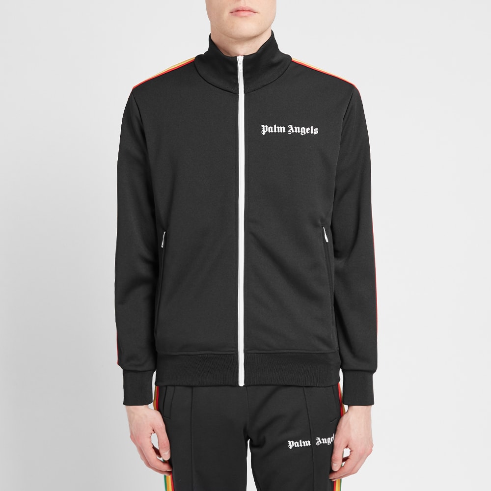 Palm Angels Rainbow Track Zip Jacket Black | END. (TW)