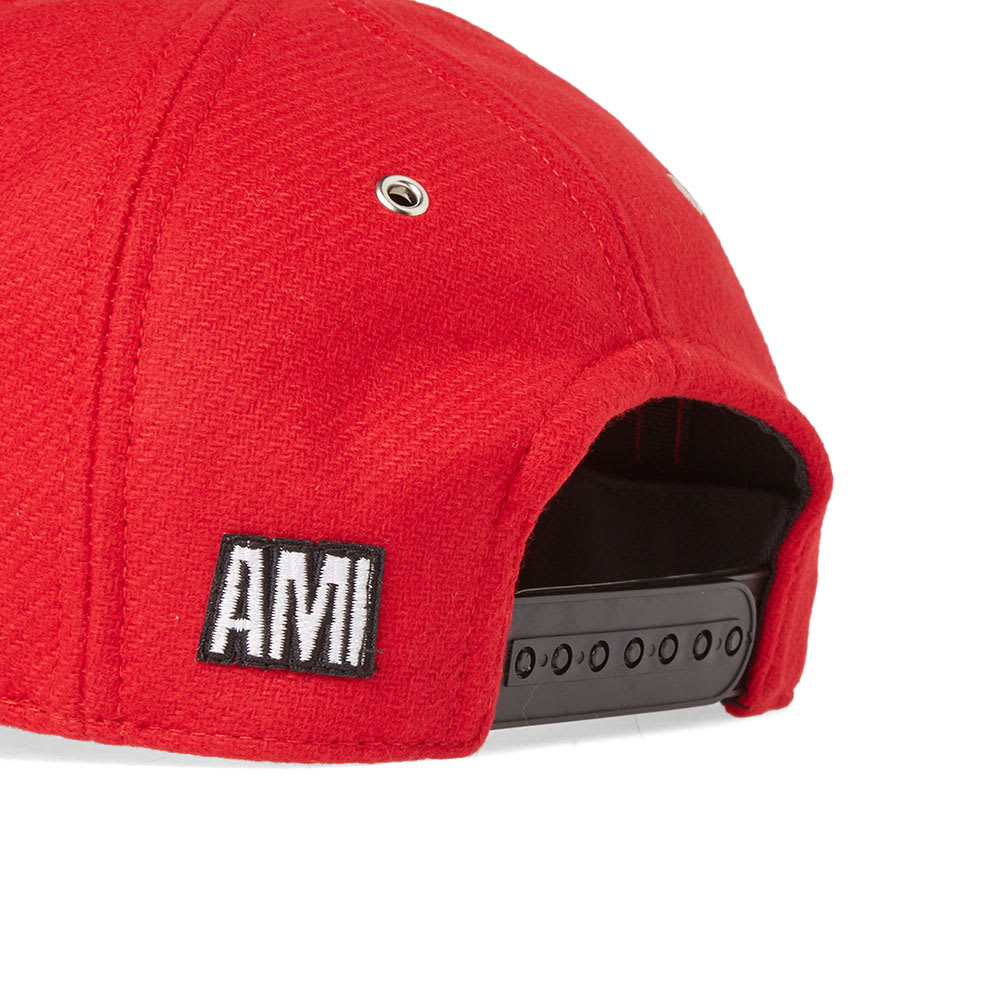 AMI Wool 6 Panel Cap Red | END. (US)