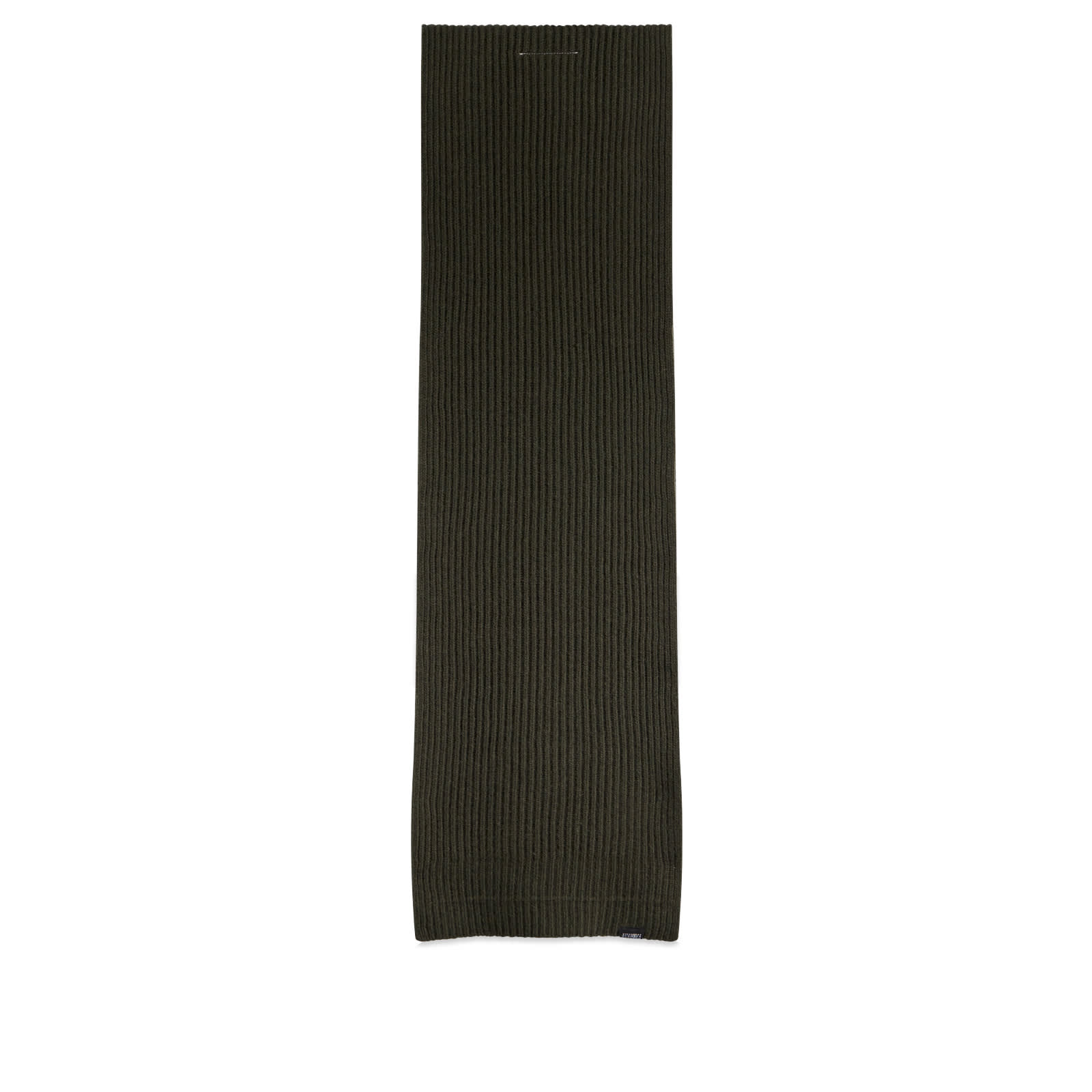 MM6 Maison Margiela Women's Rib Knit Scarf in Khaki