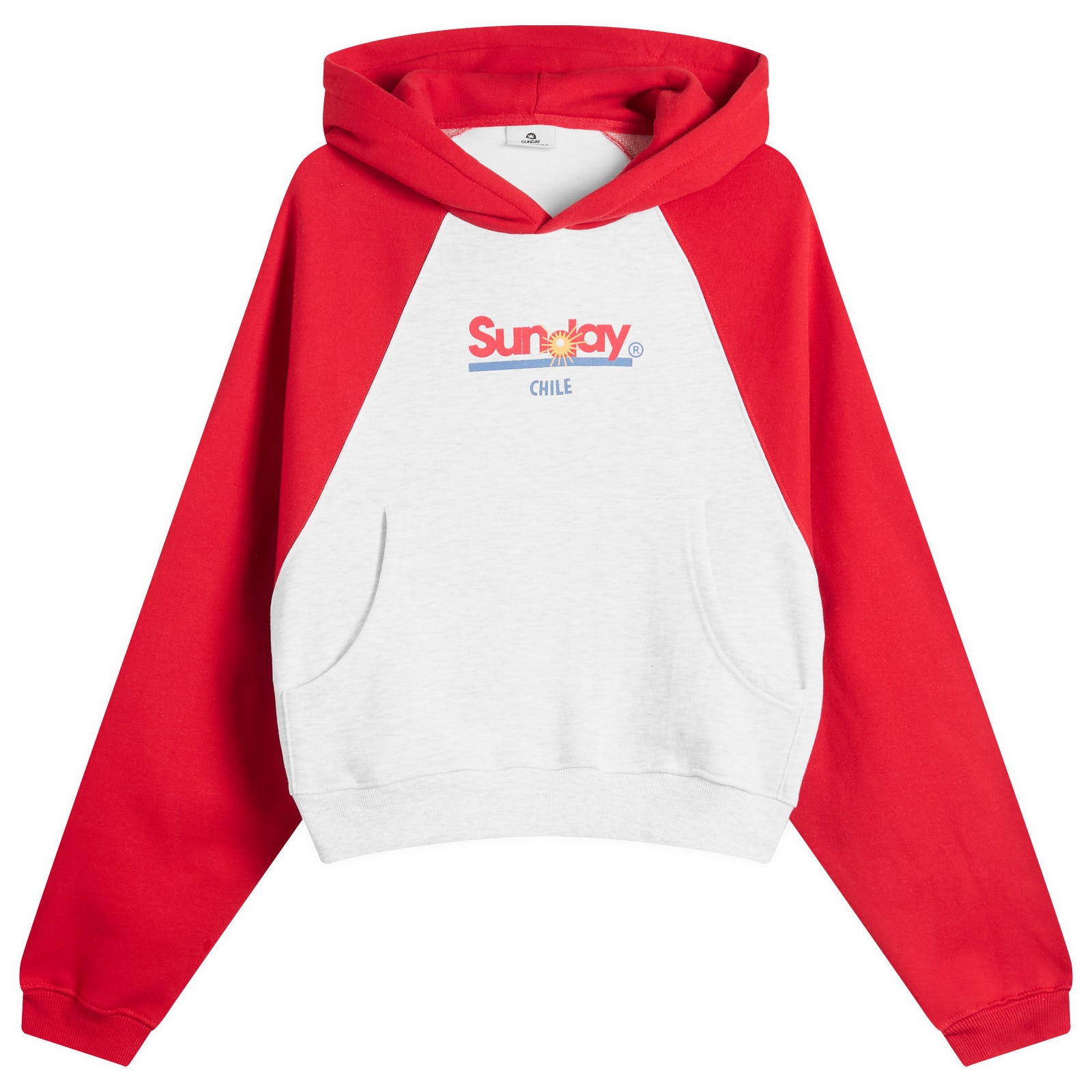 ★22-23FW新作★SUNDAYFRUITMARKET★FFF HOODIE SUNDAYFRUITMARKET Sunday Ranglan Hoodie Red | END. (AR)