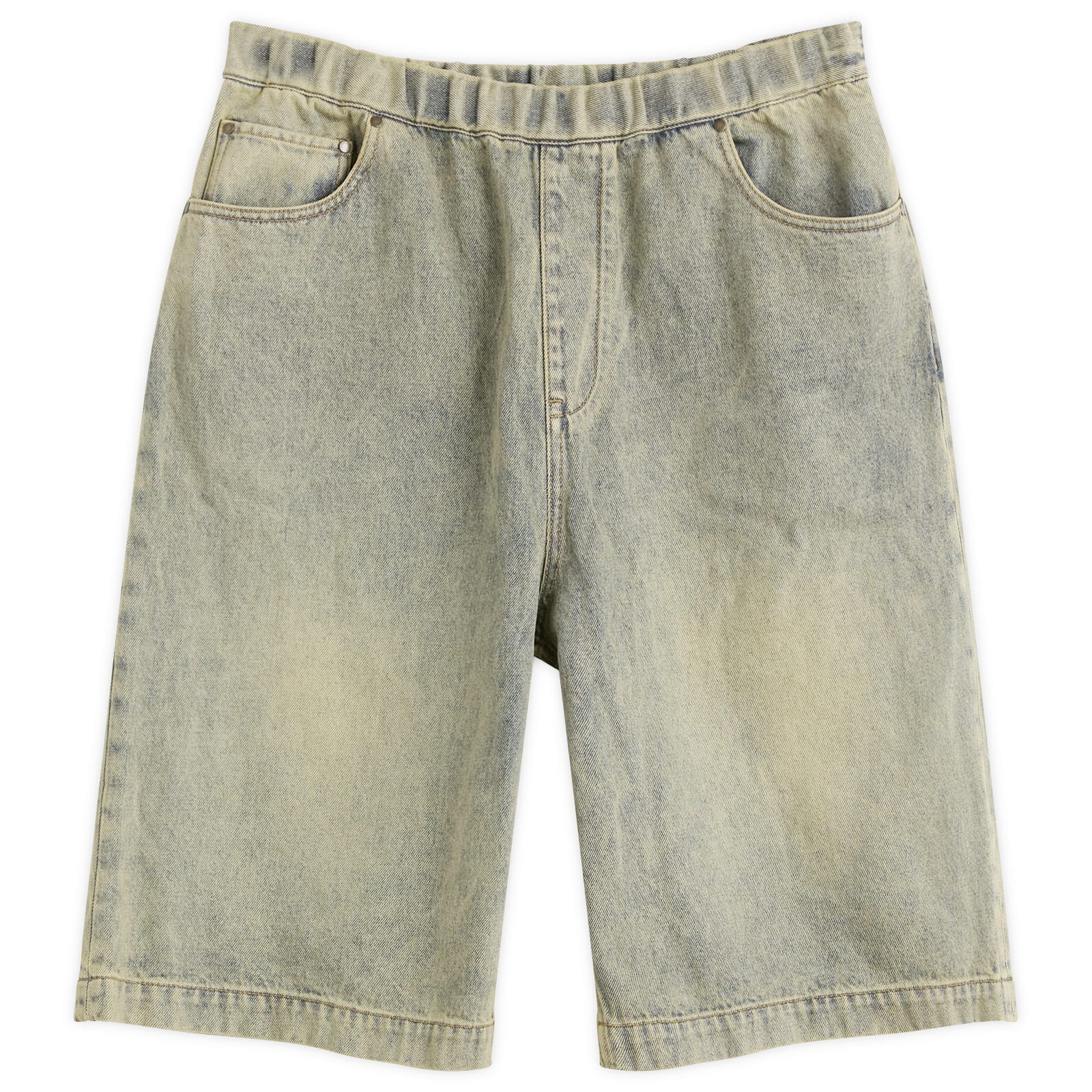 Entire Studios Men’s Spar Denim Shorts Surface Wave