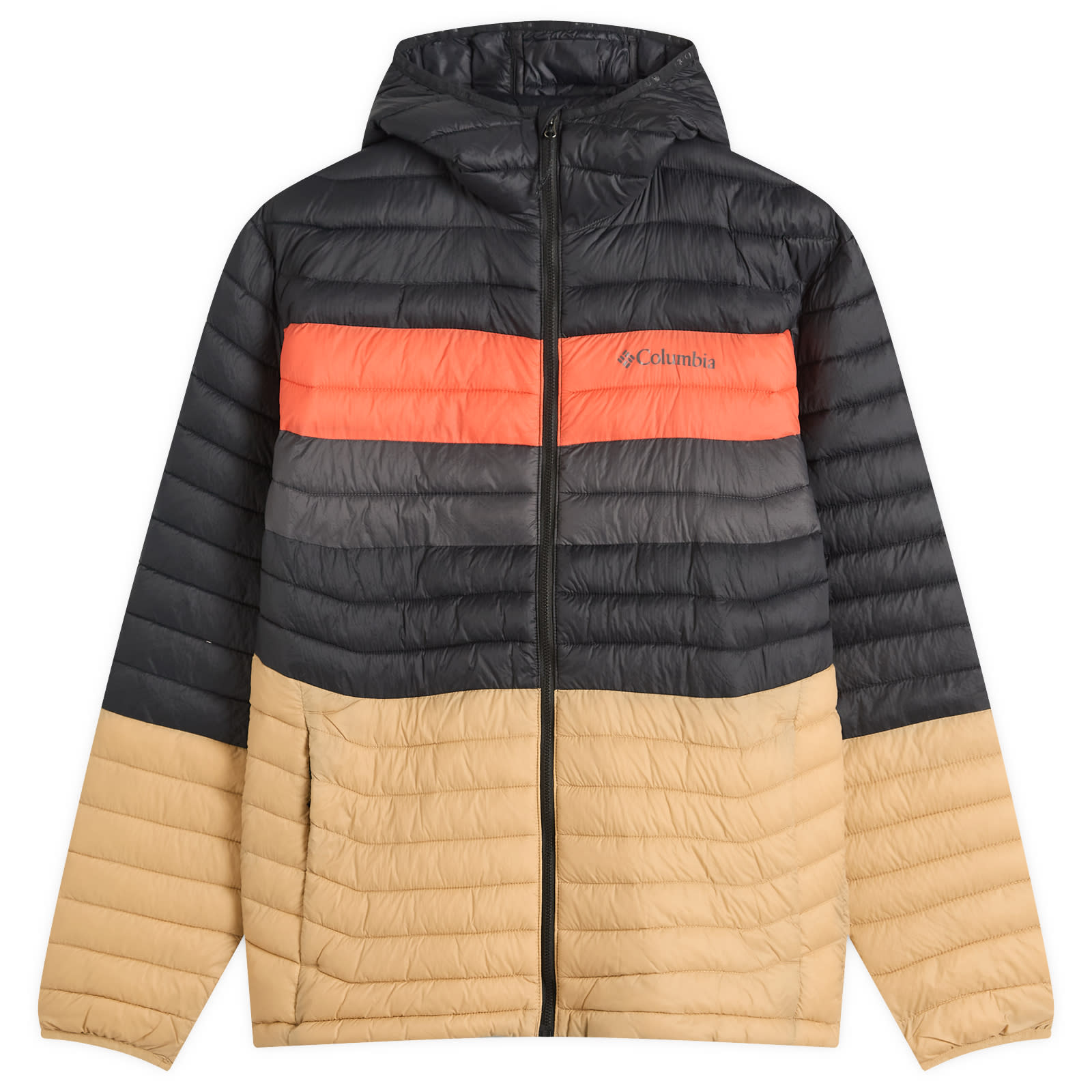 Columbia Men's Canoe/Black/Shark Powder Pass™ Hooded Jacket