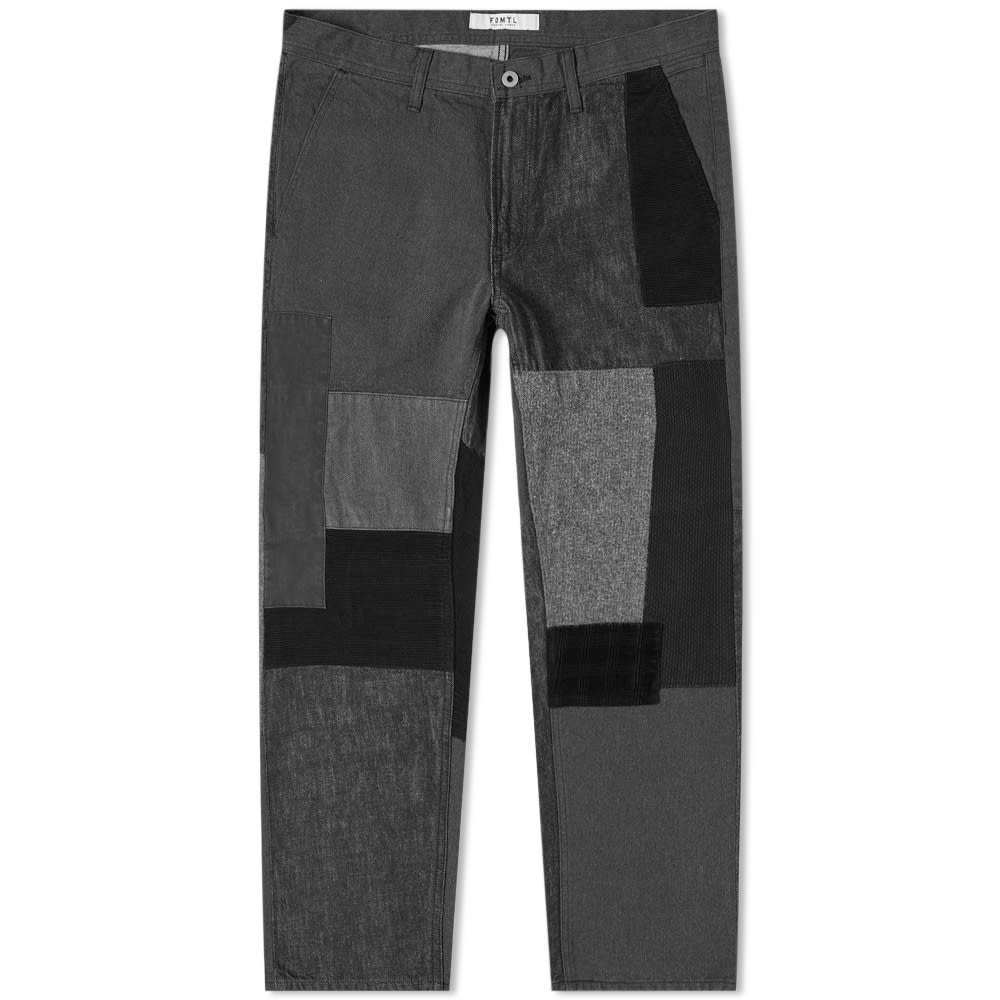 FDMTL Rinse Boro Patchwork Pant Black | END.