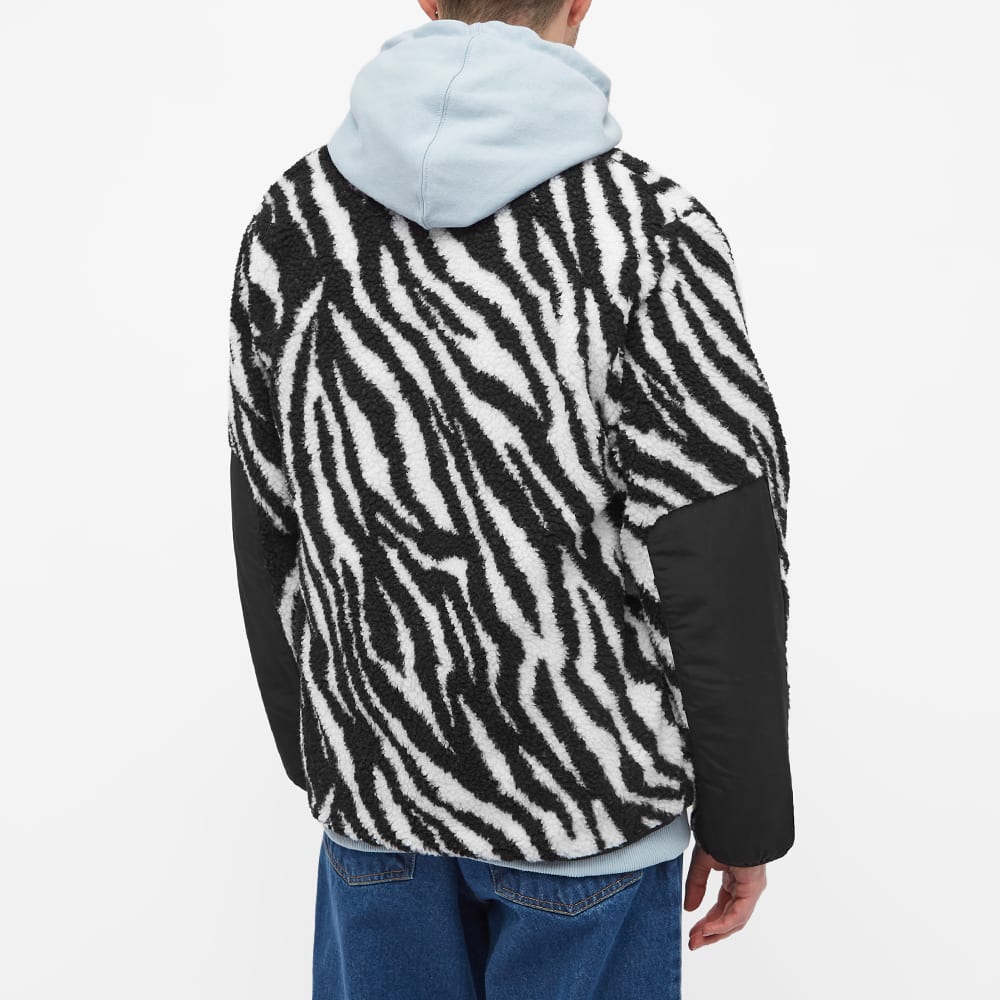 Stan Ray Men's High Pile Fleece Jacket in Zebra Print, Size Medium | END. Clothing