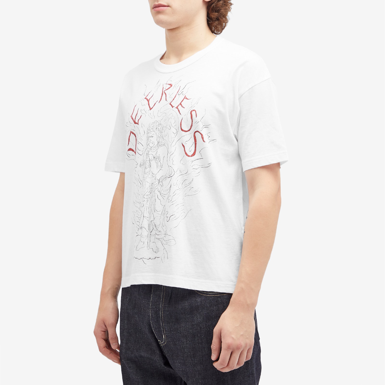 【関税込み】visvim ホワイト Jumbo Peerless Acala Tシャツ Visvim White Jumbo Peerless Acala T-shirt | ModeSens
