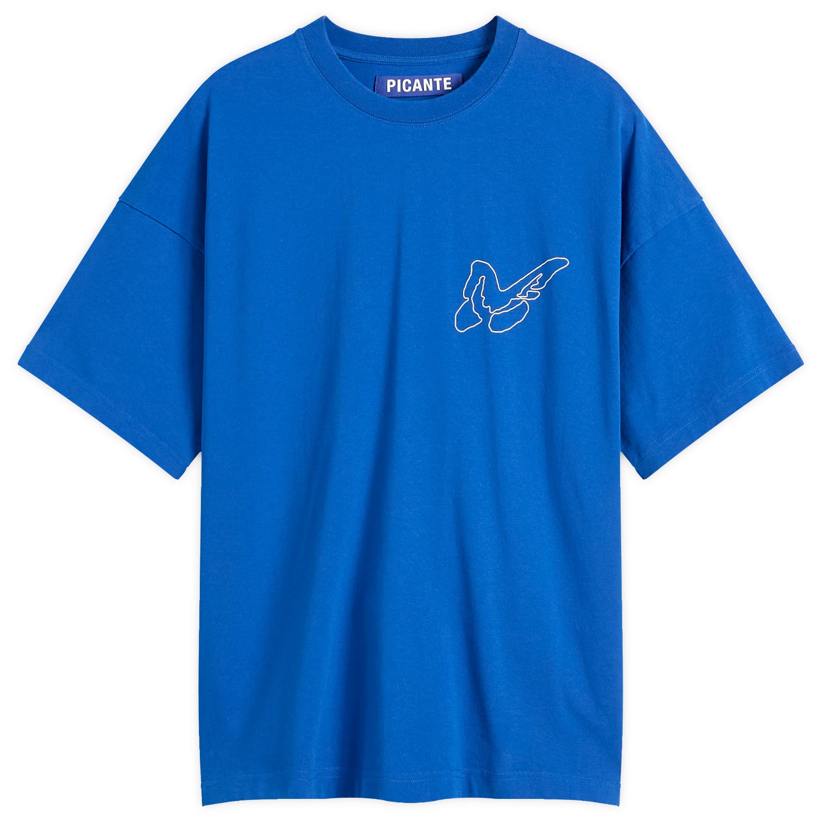 PICANTE — Men's Butterfly T-Shirt in Royal Blue, Size X-Large