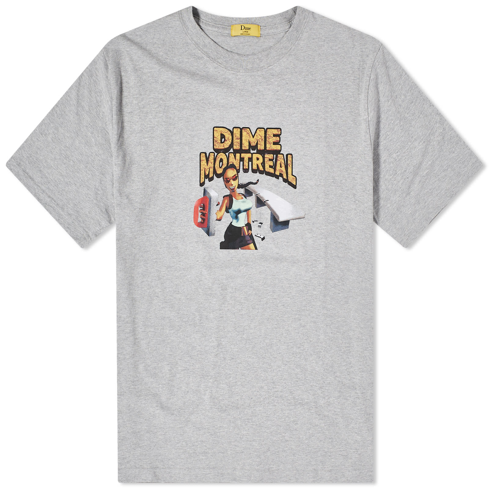 Dime Lara T-Shirt Heather Grey | END. (US)