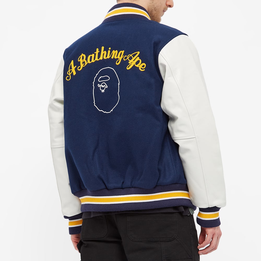 a bathing ape varsity jacket