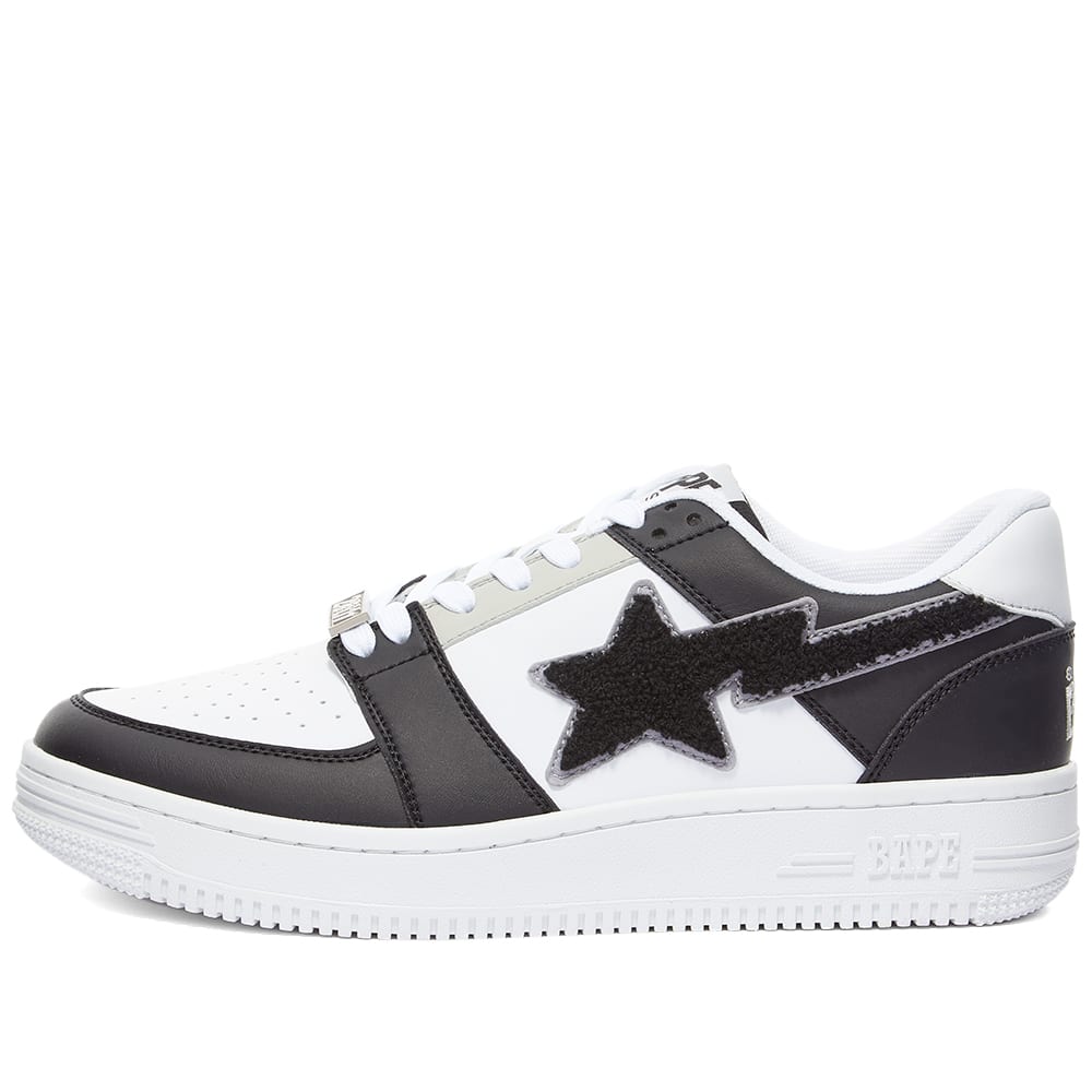 A Bathing Ape Patched Bape Sta Low Black | END. (US)