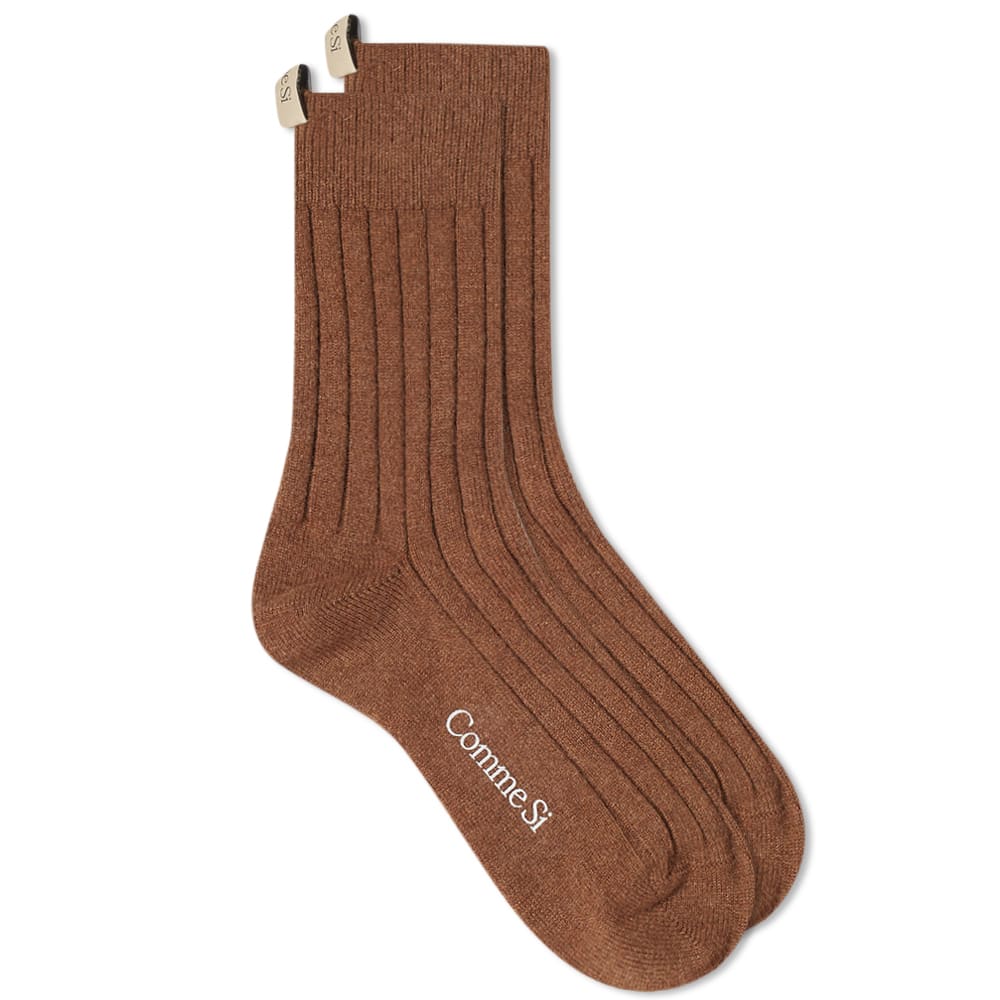 Comme Si Danielle Cashmere Sock Pecan