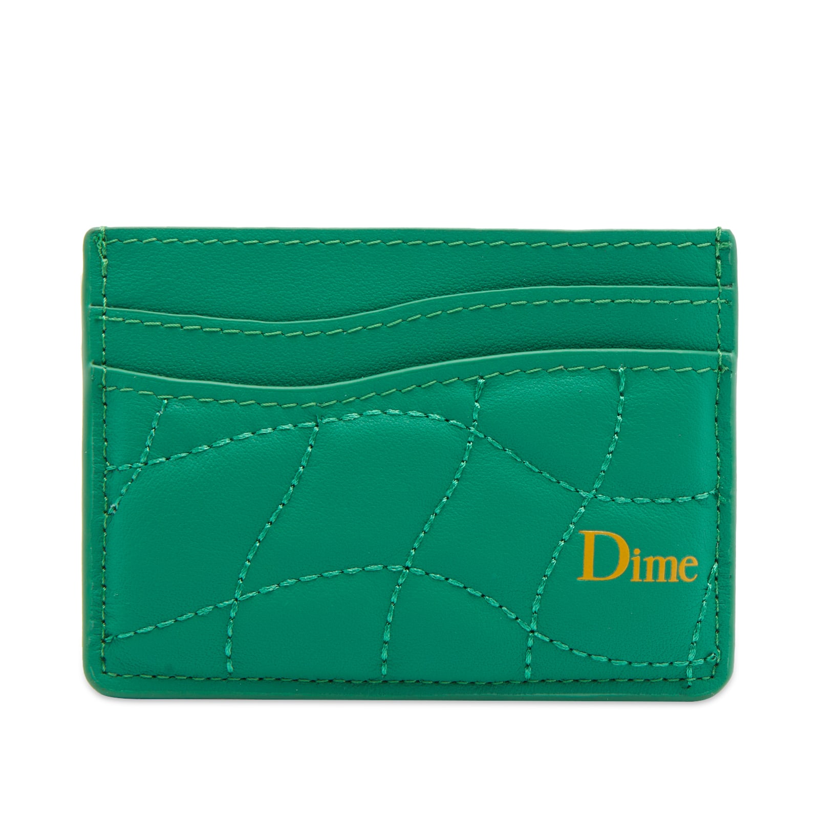 Dime Quilted Leather Cardholder Grass END.