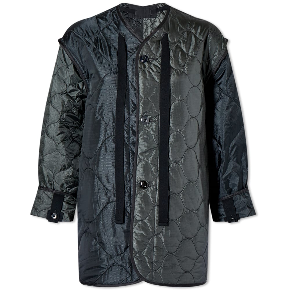 Beams Boy Rip Thermo 2T Quilted Liner Jacket Black | END.