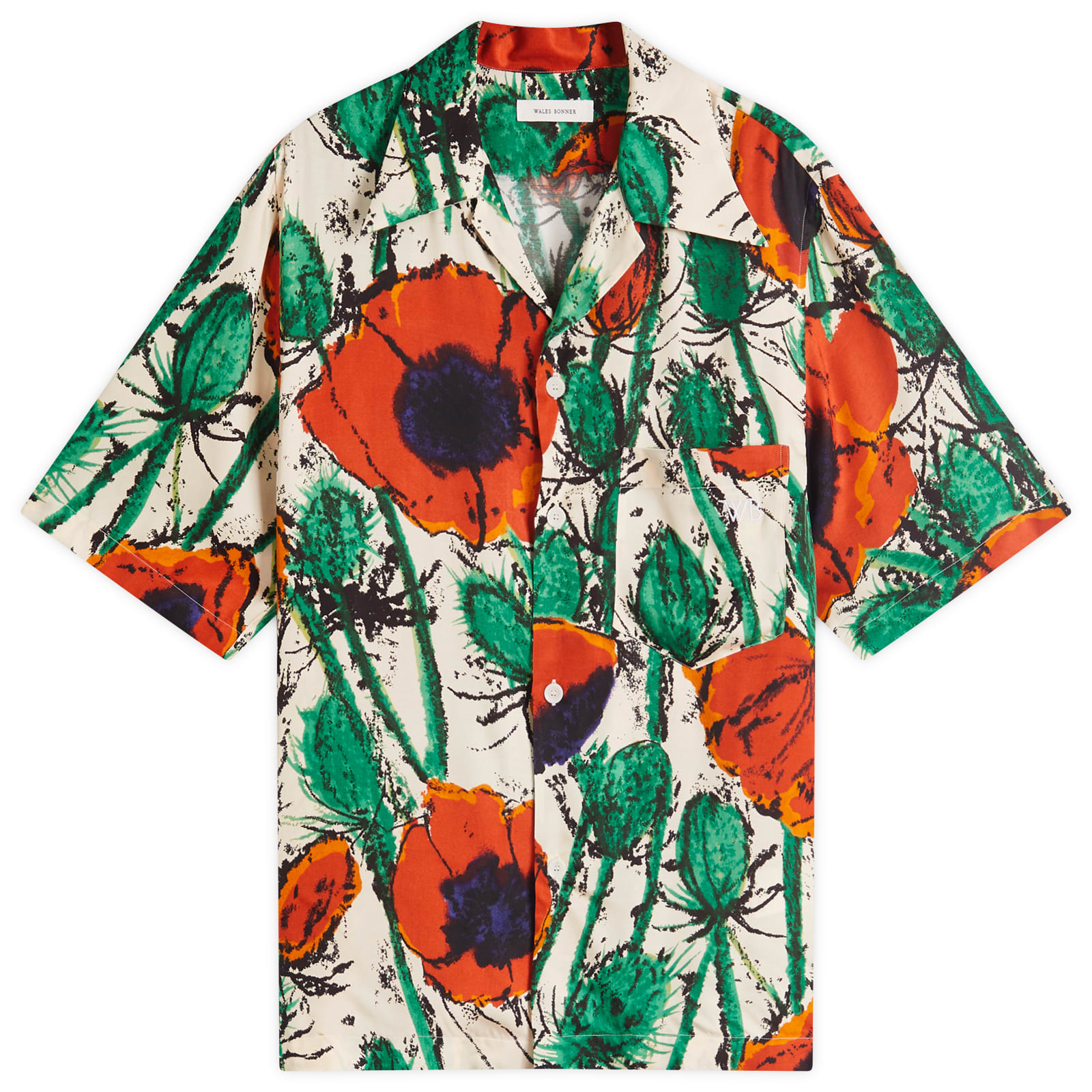 Wales Bonner ウェールズ ボナー 24SS HIGHLIFE BOWLING SHIRT 総柄