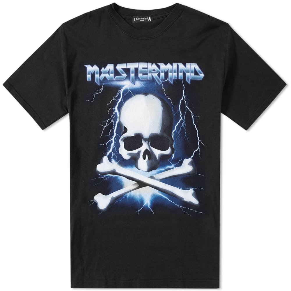 Mastermind Japan Lightning Skull Tee Black End