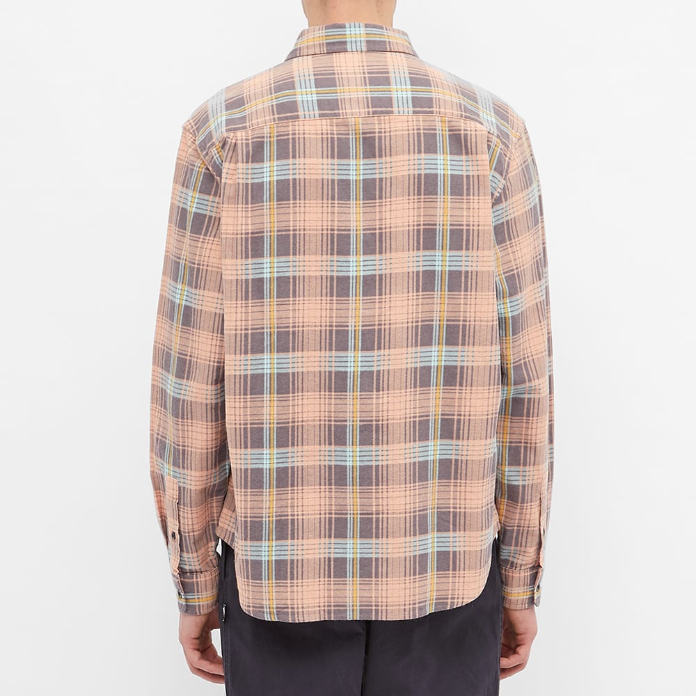 Stussy lawrence plaid shirt peach clearance