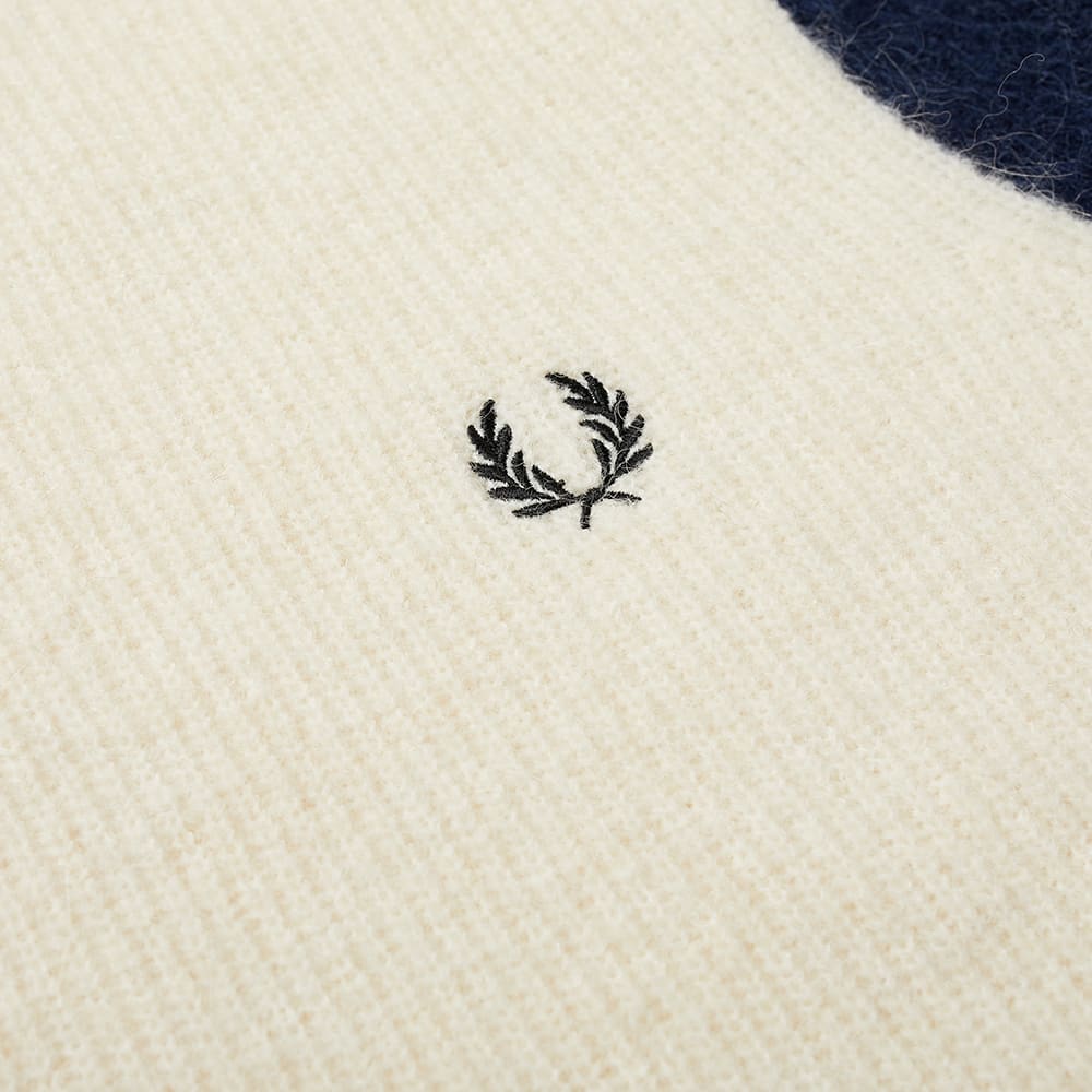 Fred Perry Alpaca Jumper Zinc White 