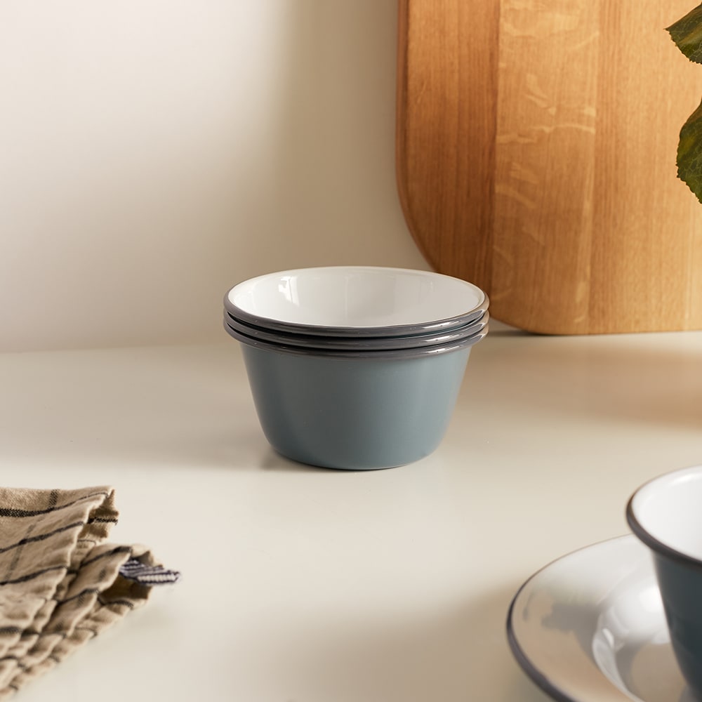 Falcon Enamelware Bowls Pigeon Grey END.