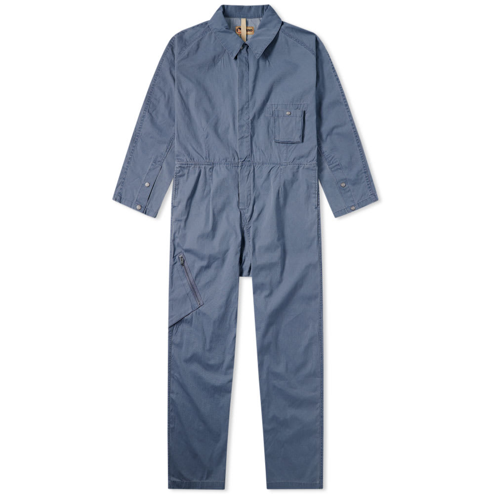 Nigel Cabourn x Lybro Australian Coverall Washed Blue | END