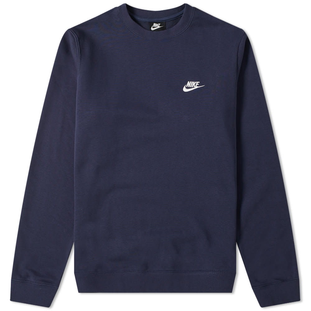 Nike obsidian club fleece crew clearance