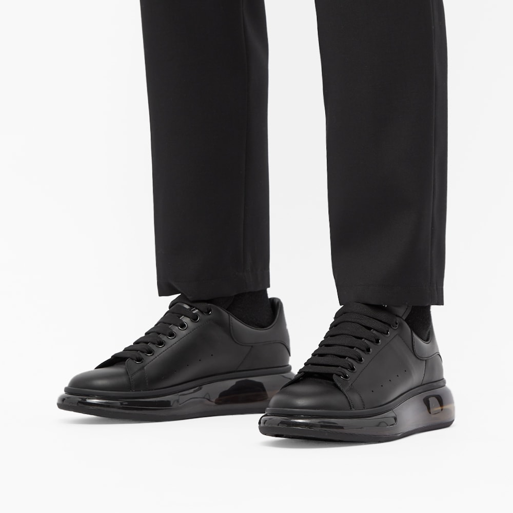 alexander mcqueen black on feet