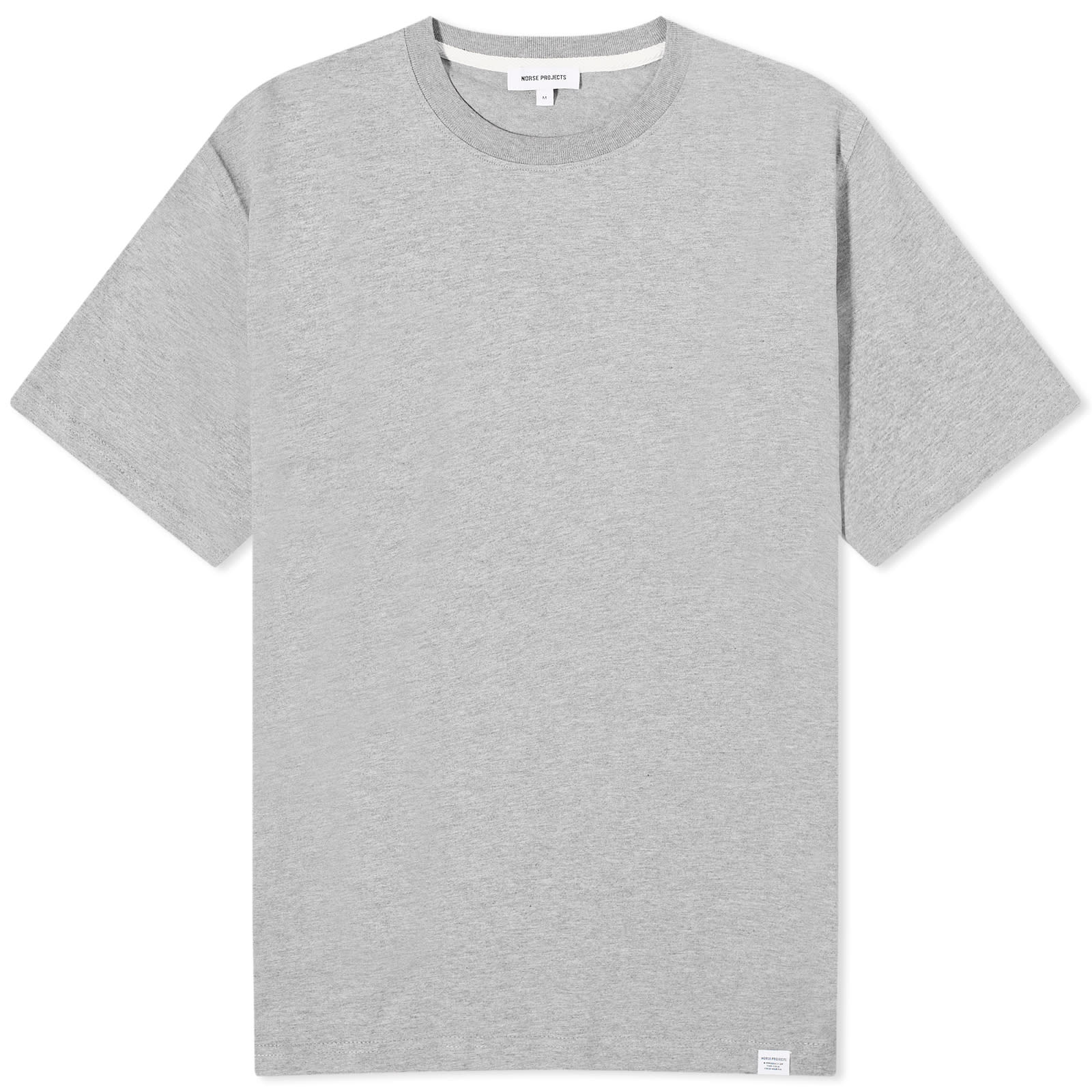 【関税込み】NORSE PROJECTS グレー Niels Tシャツ Norse Projects Niels Standard T-Shirt Light Grey Melange