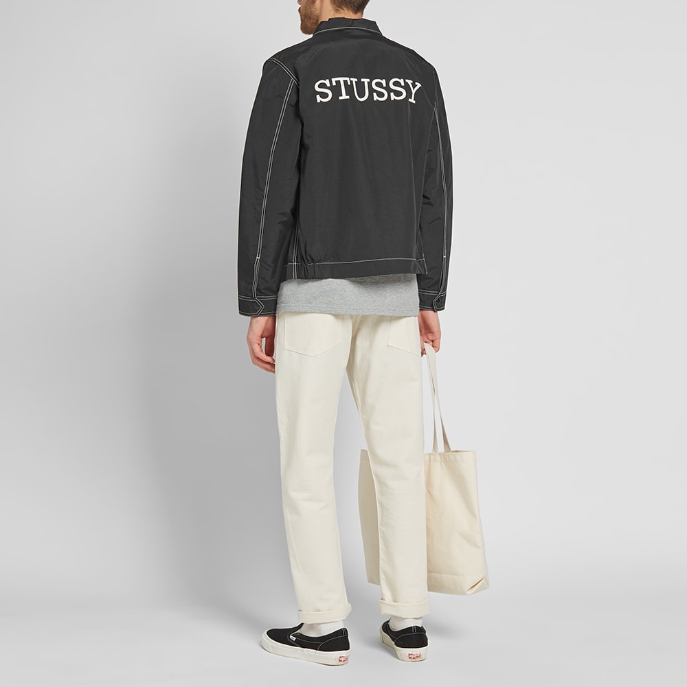 stussy garage zip up
