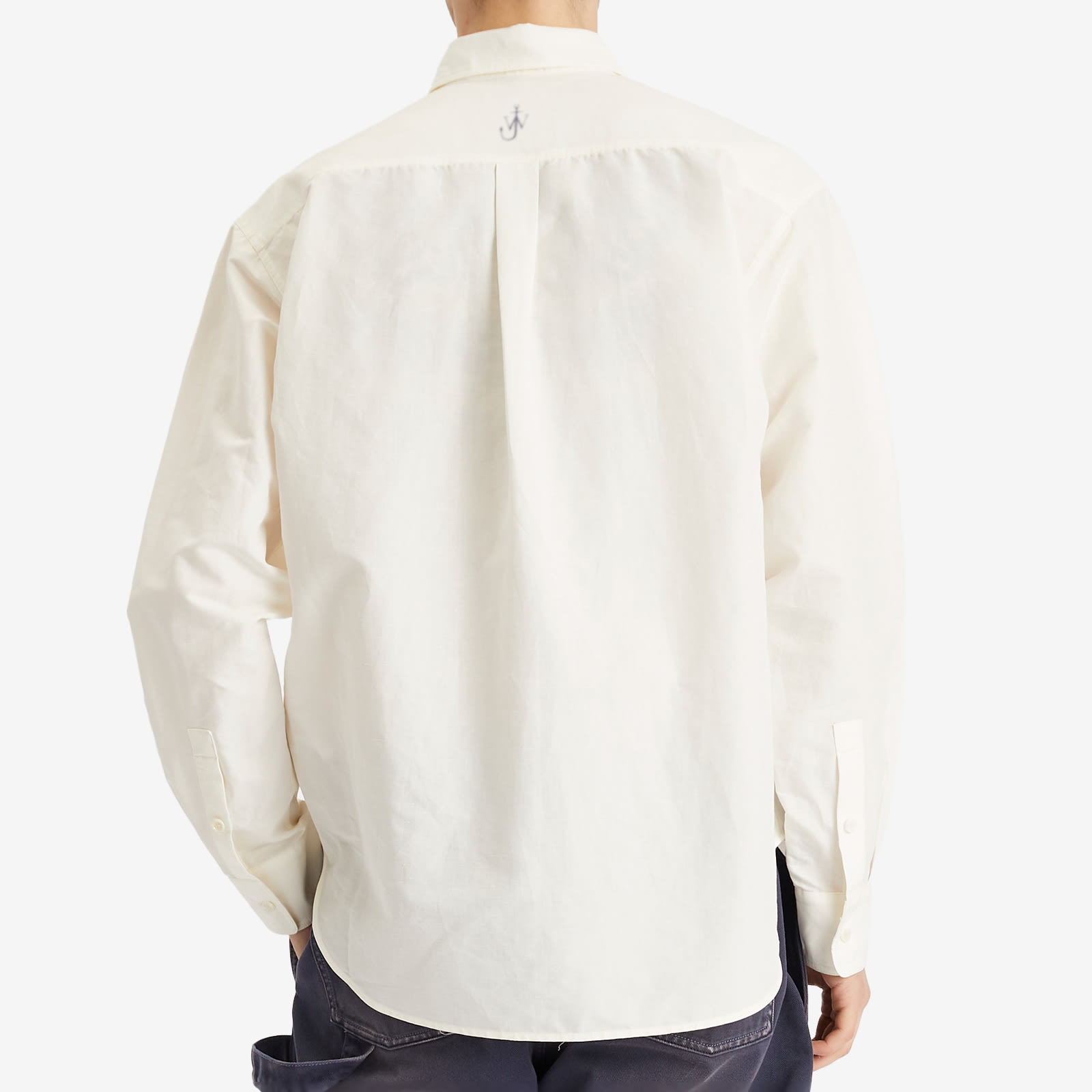 JW Anderson Men's Printed Boxy Shirt Ivory - Curated Menswear