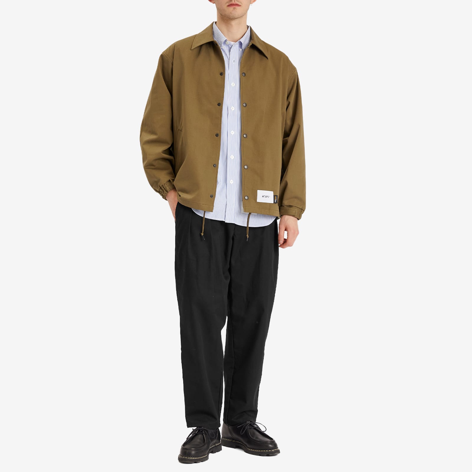 WTAPS Men's Cordura Windbreaker Jacket Olive Drab - Curated Menswear